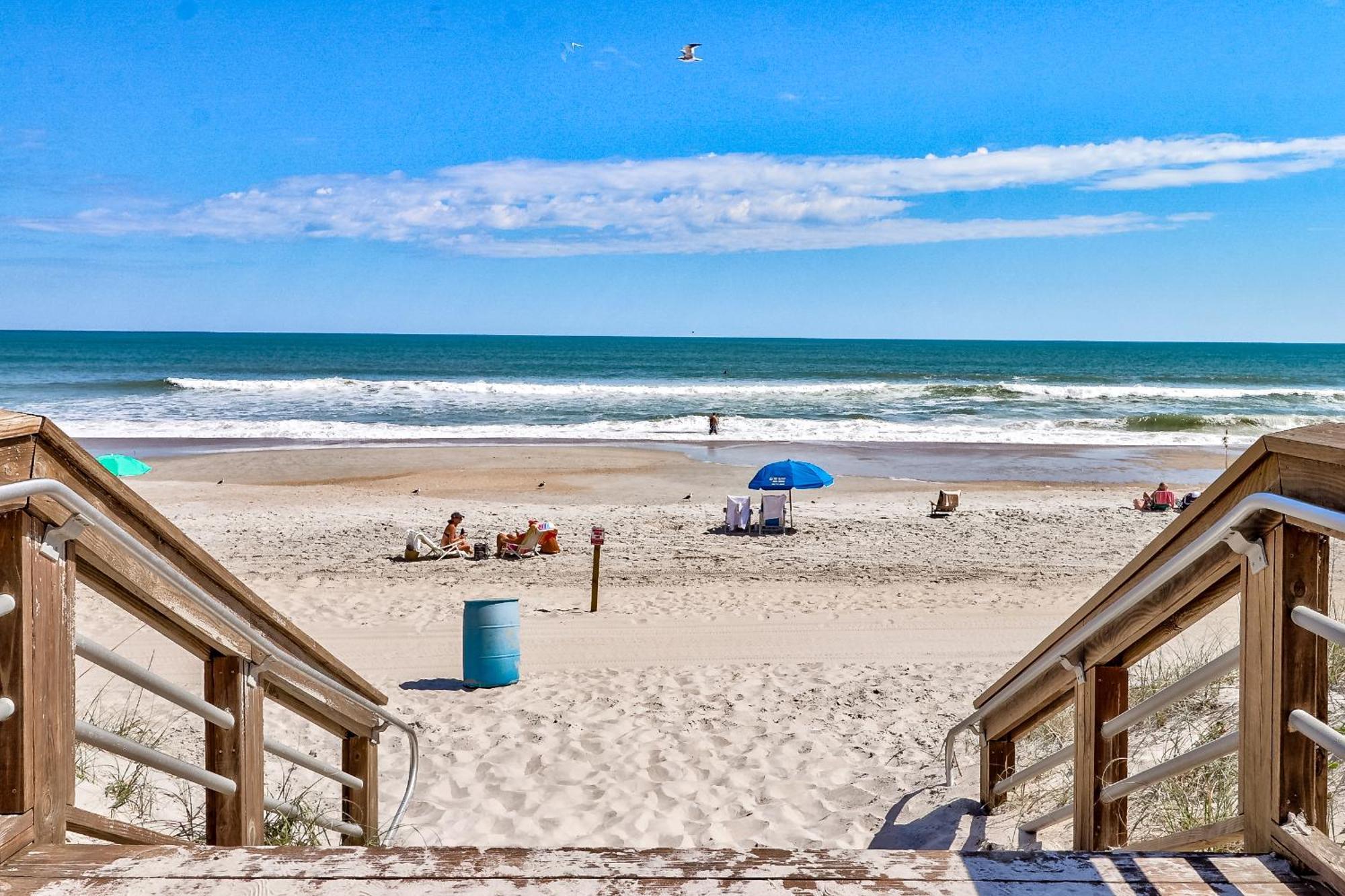 Oceanfront * Pool * Elevator * Boardwalk Apartment Carolina Beach Luaran gambar